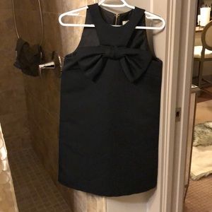 Black bow cocktail dress